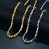 New European and American Titanium Steel Gold Thick Stainless Steel Necklace Domineering