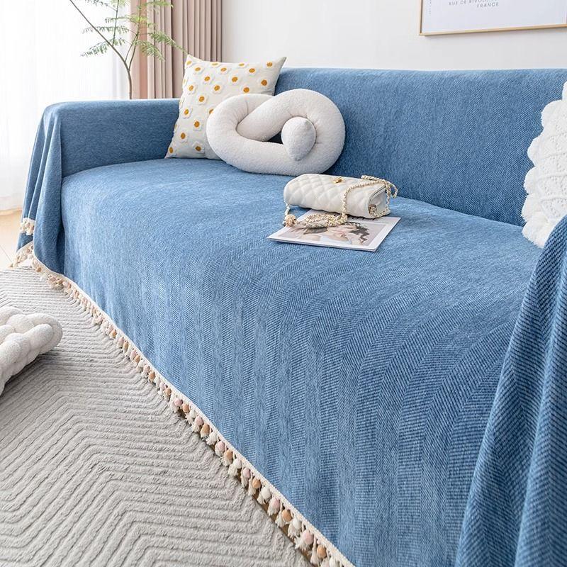 

Чехол для дивана с рисунком «елочка», тканевый чехол для дивана, подушка для четырех сезонов, универсальный высокий смысл, полностью покрытый чехол для дивана, подушка из синели 180*130cm