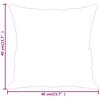 Decorative Cushions 2 pcs. Burgundy 40x40 cm Faux Leather