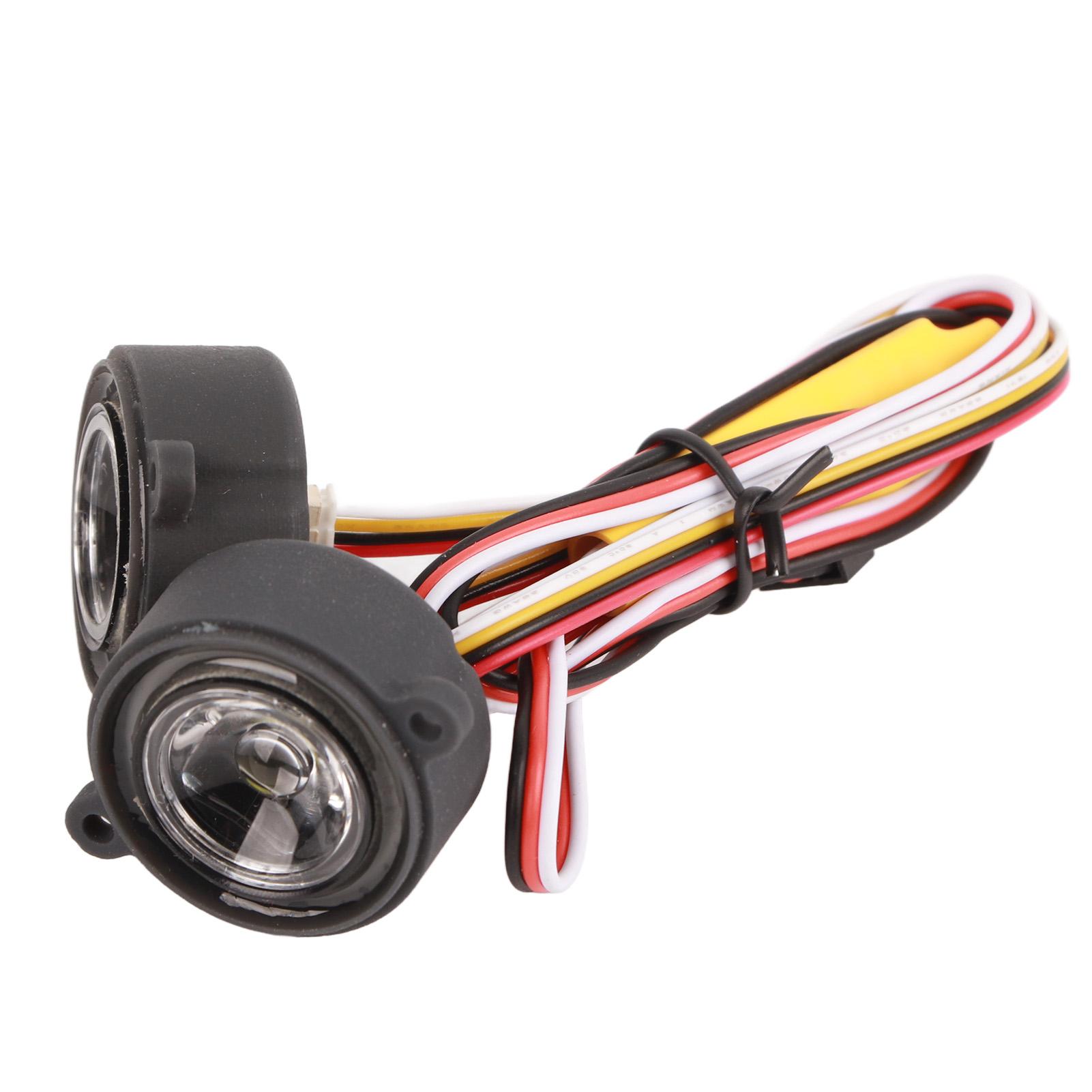

RC Car LED Light Kit Durable Plastic Easy Assembly 12 Light Modes RC Crawler Headlights for YK4082 1/8 1/10 RC Crawler