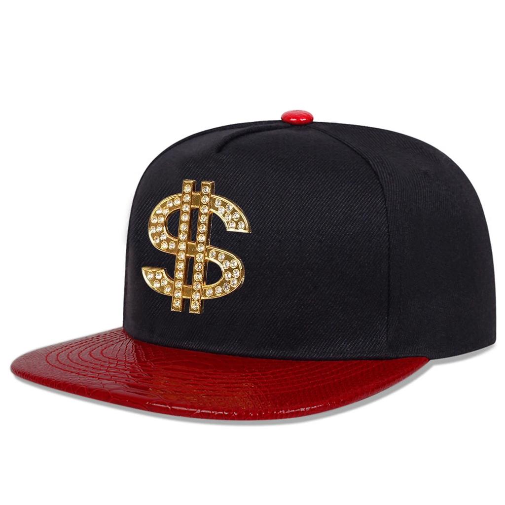 Unisex Diamond USD Letter Label Hip-hop Hats Spring And Autumn Outdoor Adjustable Sports Casual Baseball Caps Sunscreen Hat