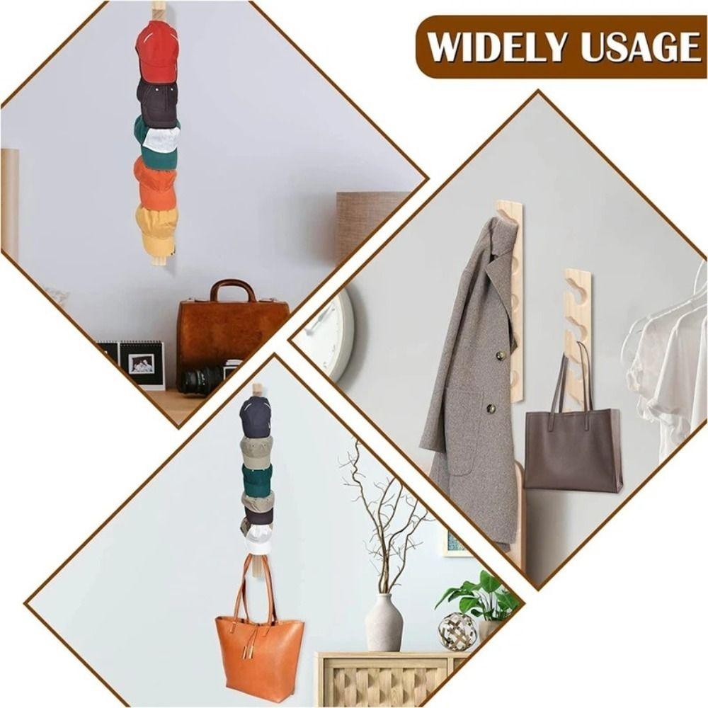 Baseball Caps Baseball Hat Holder Organizer Wall Hat Rack Vertical Wooden Hat Hanger  Home Decor