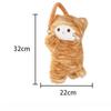 Leopard Print Cat Tissue Plush Universal Car Tissue Hanger Doll Creative Hanging Tissue Holder Vehicle Tissue Case Paper Box
