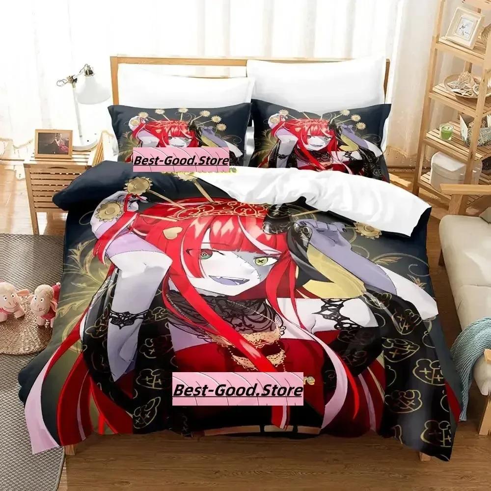 Kureiji Ollie Bedding Set Single Twin Printed Bed Set With Pillowcase Bed Duvet Cover Soft Single Double Queen Super King Size