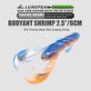 LUREPEAK Light Dance Soft Bait: Black Needle Tail Worm Lure for Bass & Mandarin Fish.