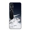 Phone Case - MANIACASE - Oppo A78 5G - TPU Silicone - Black - Nike Logo Mountain Fly