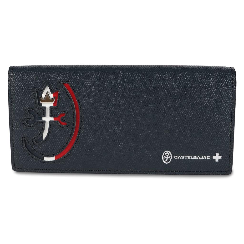Castelbajac Carne Long Wallet with Genuine Leather Size Cowhide Black Men's Cover, 032614, Leather, [01]