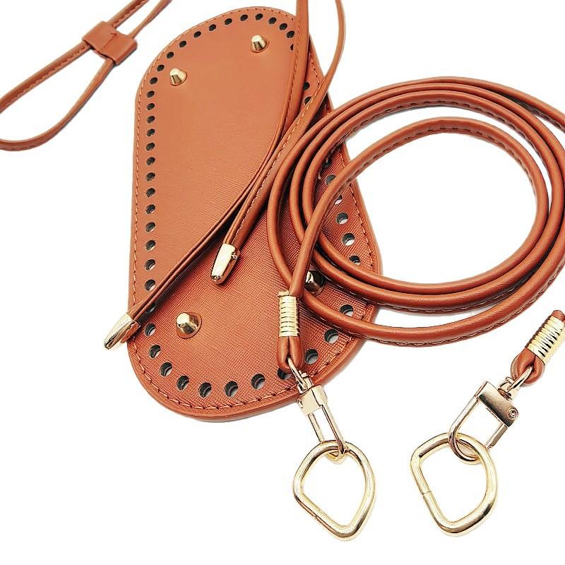 Kit Fai da Te per Creare Borse con Catena Base Borsa a Secchiello in Ecopelle e Tracolla Accessori per Borse all'Uncinetto