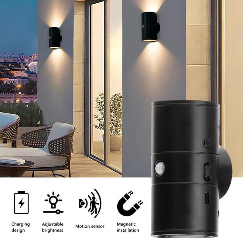 Magnetic Wall Light Rechargeable Motion Sensor Light Indoor 1200mAh Modern Smart Magnetic Lamp For Home Decor Entryway Living