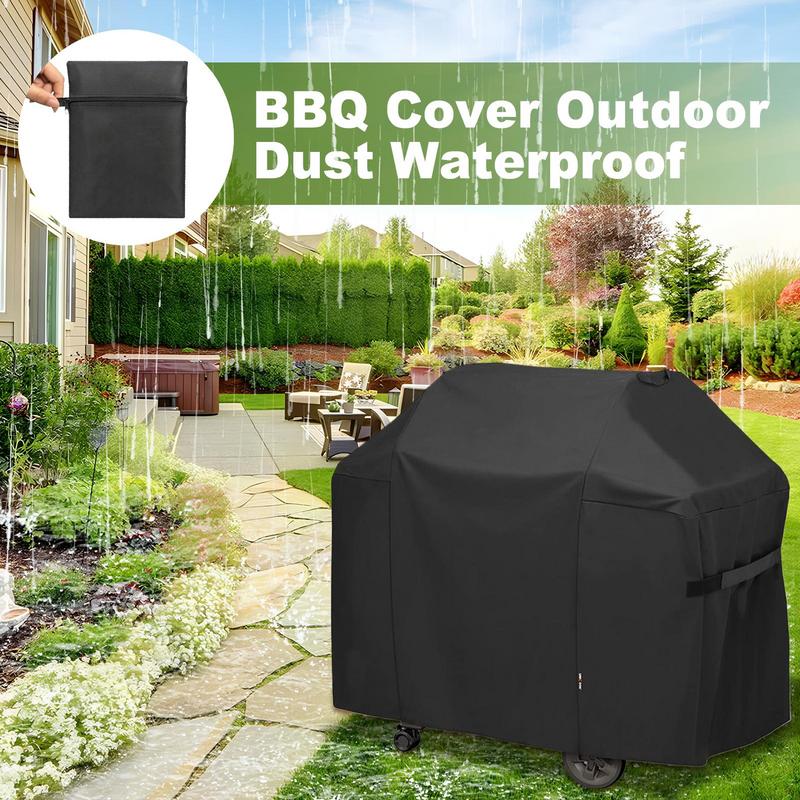 Grill Cover Anti-UV Barbecue Dust Cover Heavy Duty Waterproof 420D Oxford Shield For Backyard Patio Camping Grilling Picnic