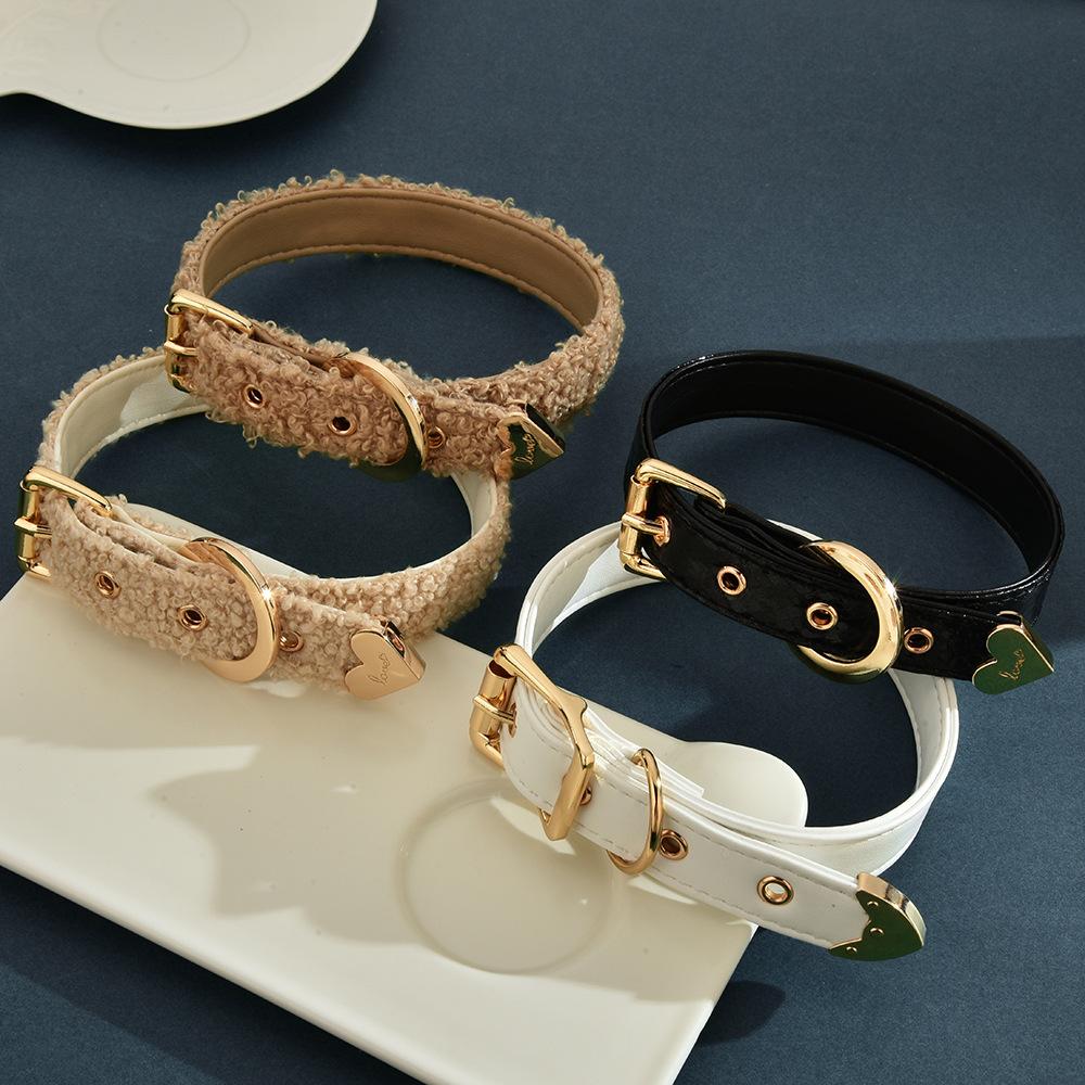 Choker Halsband Dames Nekband Bel Halsband Liefde Punk Subcultuur Leren Ketting