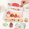 Wooden Ice Cream Pretend Toys Mini Food Children Toys Wedding Party Bakery Dessert Play House Decoration
