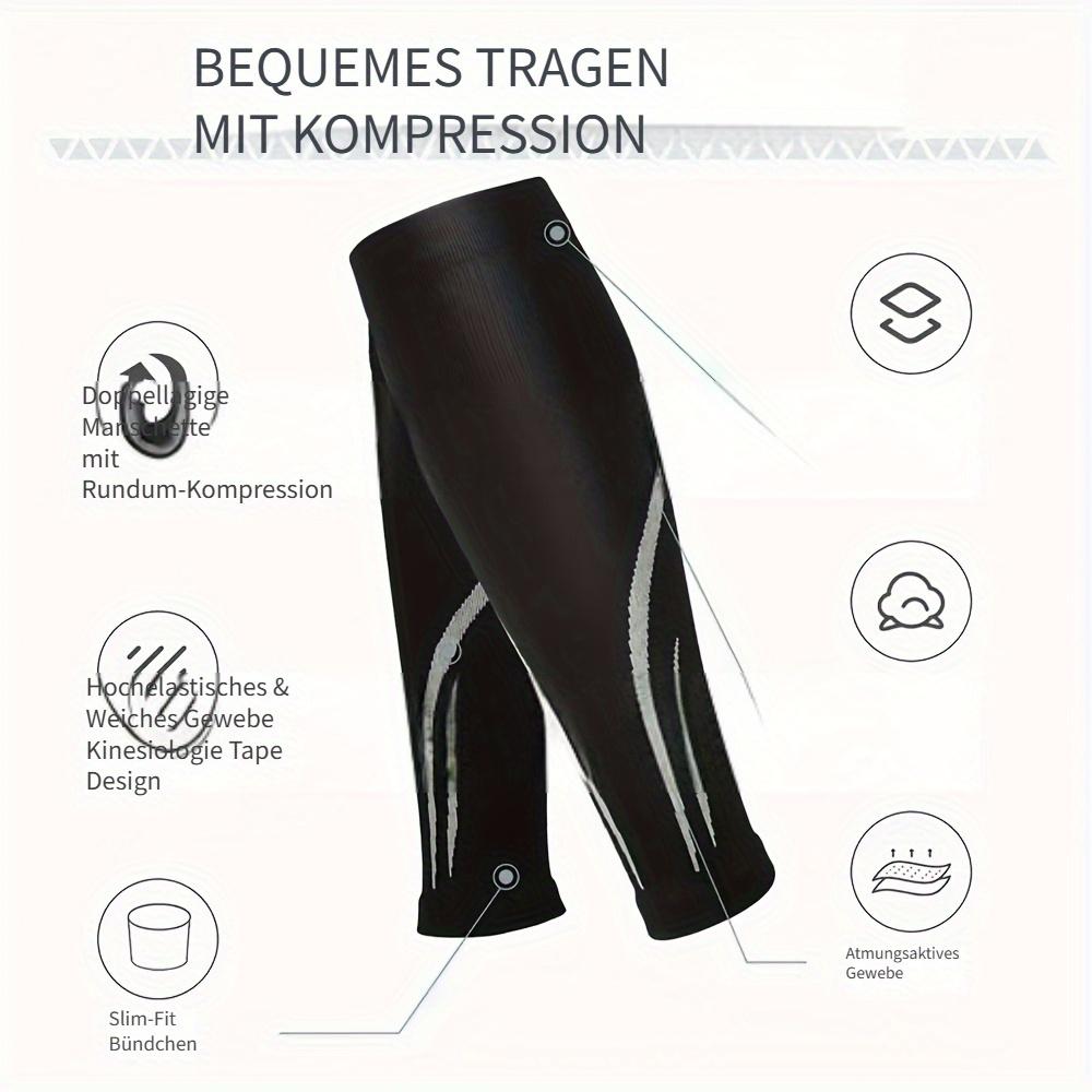 1Pair Calf Compression Sleeves for Women & Men | Breathable Shin Sleeve Brace,Footless Compression Socks Support for Running