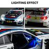 1:24 BMW M4 DTM M6 BMW CSL Rennwagen Freilauf High Light Sport Rennwagen Modell Spielzeug Miniatur-Nachbildung aus Druckguss-Metalllegierung