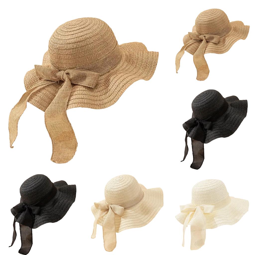 Ladies' Bow Hat, Beach Hat, Sun Hat