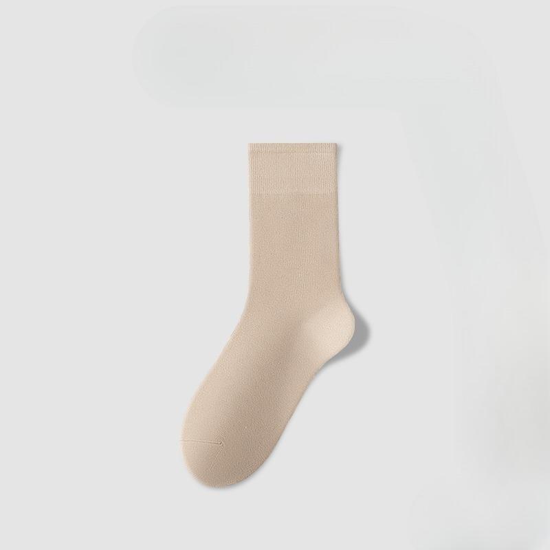Damskie wiosenno-jesienne bezszwowe skarpetki frotte z czystej bawełny