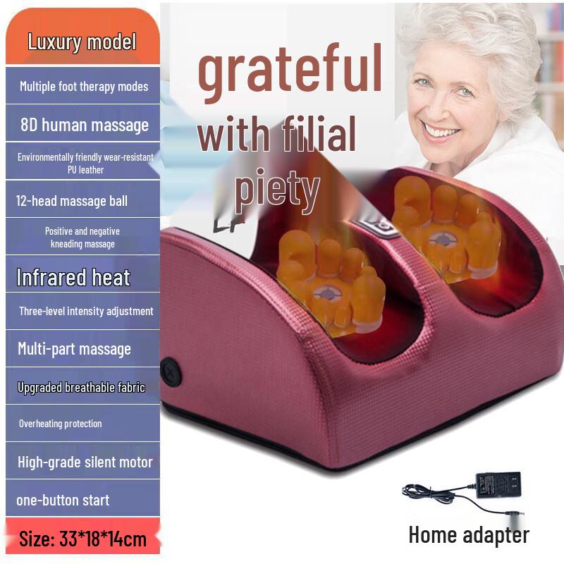 Xingdisha 360-Degree Kneading Foot and Ankle Massager CN Plug (adapter Included)