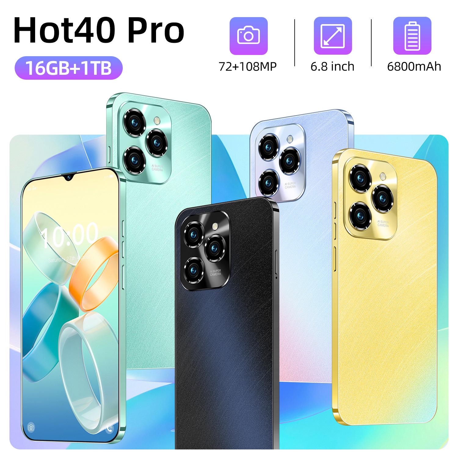 

2024 Hot40Pro 6.8-inch Android Smartphone, 2+16GB, Global 4G Version UK Version синій