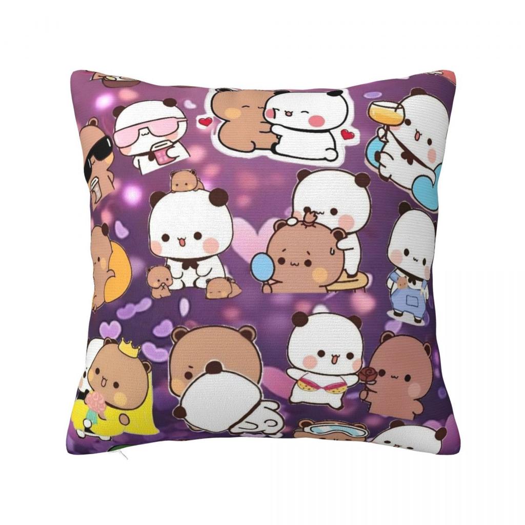 Bubu Dudu Cute Cartoon Bear Character Pillow Cover Kawaii Panda Cute Pillow Case Soft Cushion Cover Pillowcases For Sofa