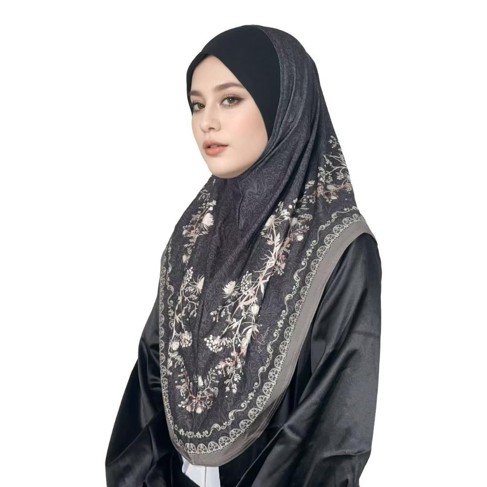 Full Coverage Instant Hijab Soft Floral Prayer Hijab New Women Hijab Scarf  for Women