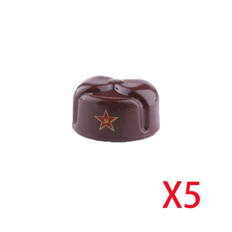 

Аксессуары для военных строительных блоков времен Второй мировой войны Фигурка Солдат Каска Игрушка СССР1 США Великобритания Японская шляпа Мини-кирпич Капюшон Маска Огнемет