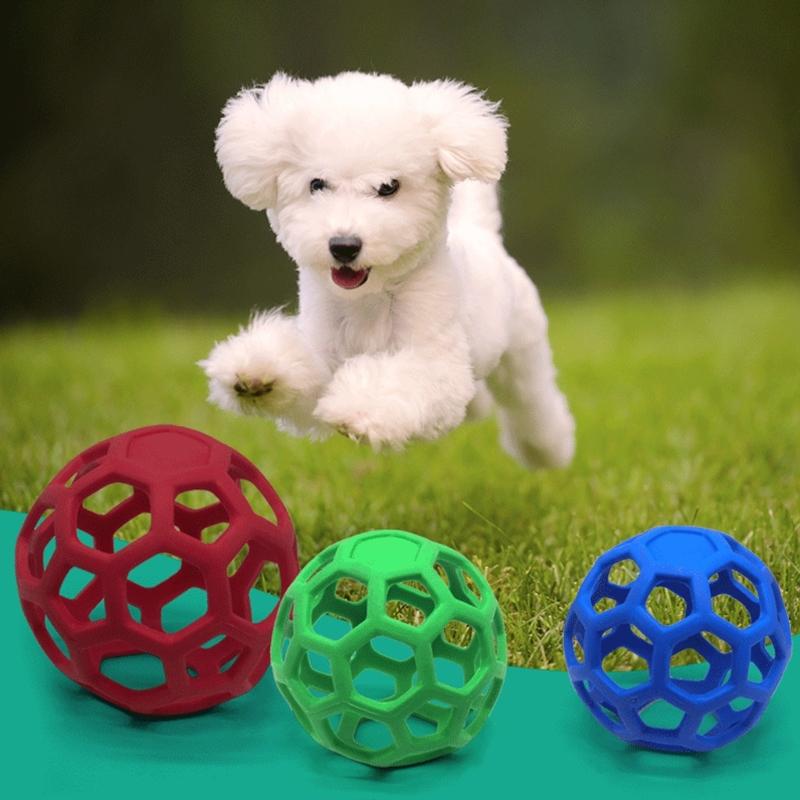 Puppy Toy Treat Dispensing Interactive Puppy Chewing Ball Chew Toy Puzzle Ball Treat Dispensing Teething Toy