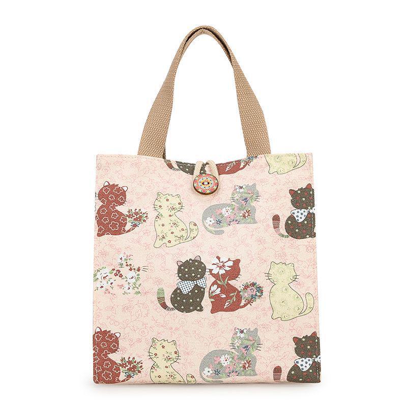 Chic Canvas Tote Bag: Versatile for Work, Lunch, Outings, or As a Handy Mommy Bag