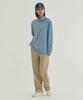 COVERNAT Sorona Layered Turtleneck Long Sleeve Dusty Blue