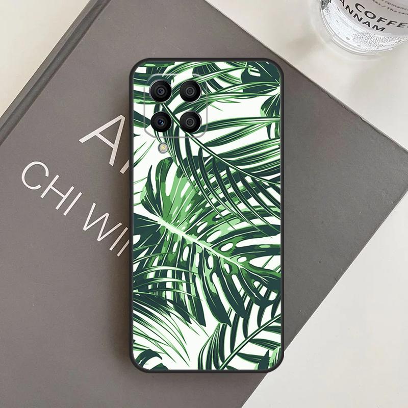 Tropical Green Plant Leaf Case For Samsung Galaxy M20 M32 M52 M56 M06 M16 M36 M54 M34 M14 M35 M55 M15 M11 M31 M13 M53