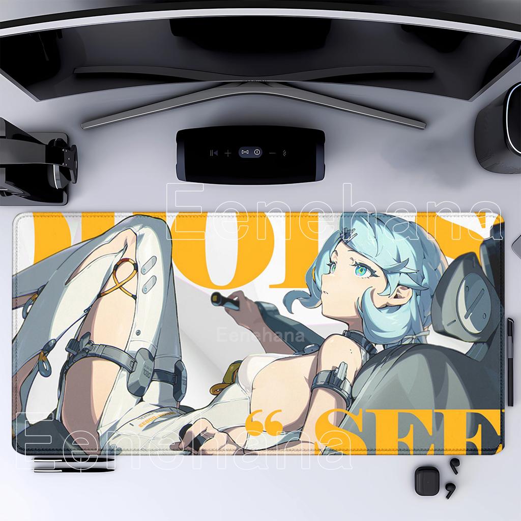 ZZZ Seed cute girl Gaming Mouse Pad Zenless Zone Zero Keyboard Desk Mats XXL Anime Extended office accessories overlock Mousepad