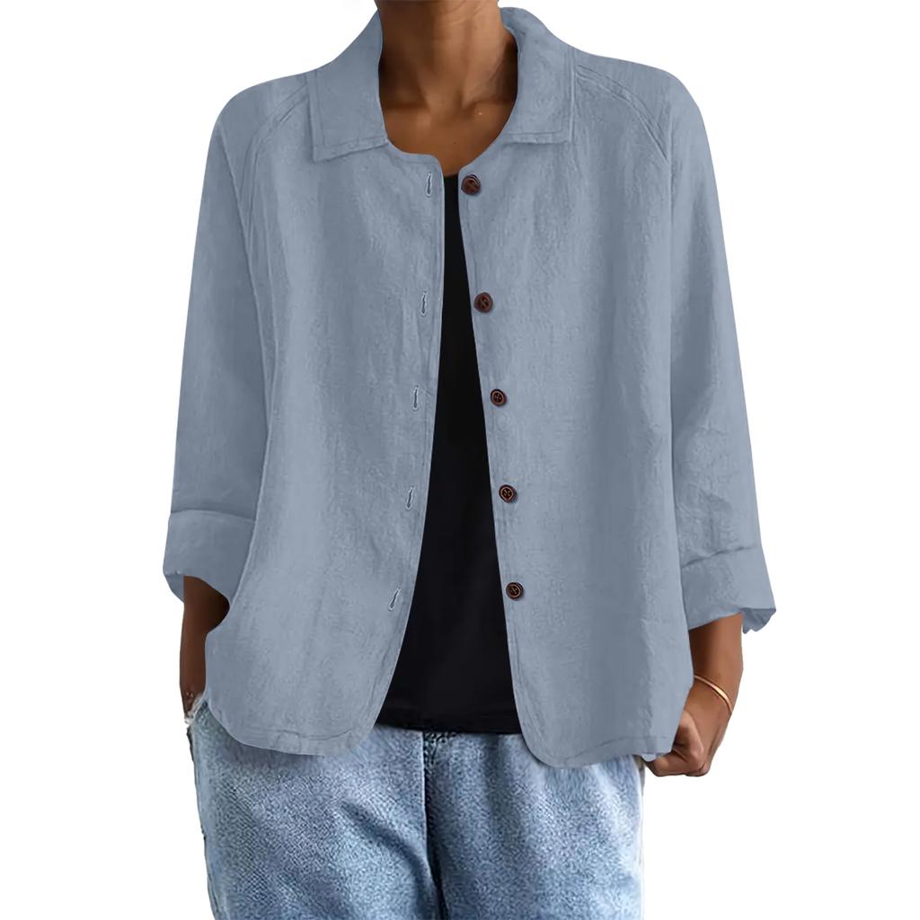 Women's Loose Fashion Collar Casual Cardigan Tops Jacket