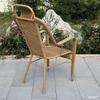 Comfortable Rattan Woven Leisure Chair for Elderly - Ideal for Living Room, Garden, or Balcony