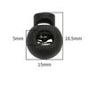 50Pcs Rope Cord Locks Clip Ends Round Ball Shape Luggage Lanyard Stopper Sliding Plastic Sewing Garden Home Cord Locks