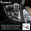 ABS Carbon Fiber Texture for BMW 3 4 Series 3GT F34 F30 F31 F32 F33 F36 2014 2018 320i Multimedia Panel Center Gear Shift Stick
