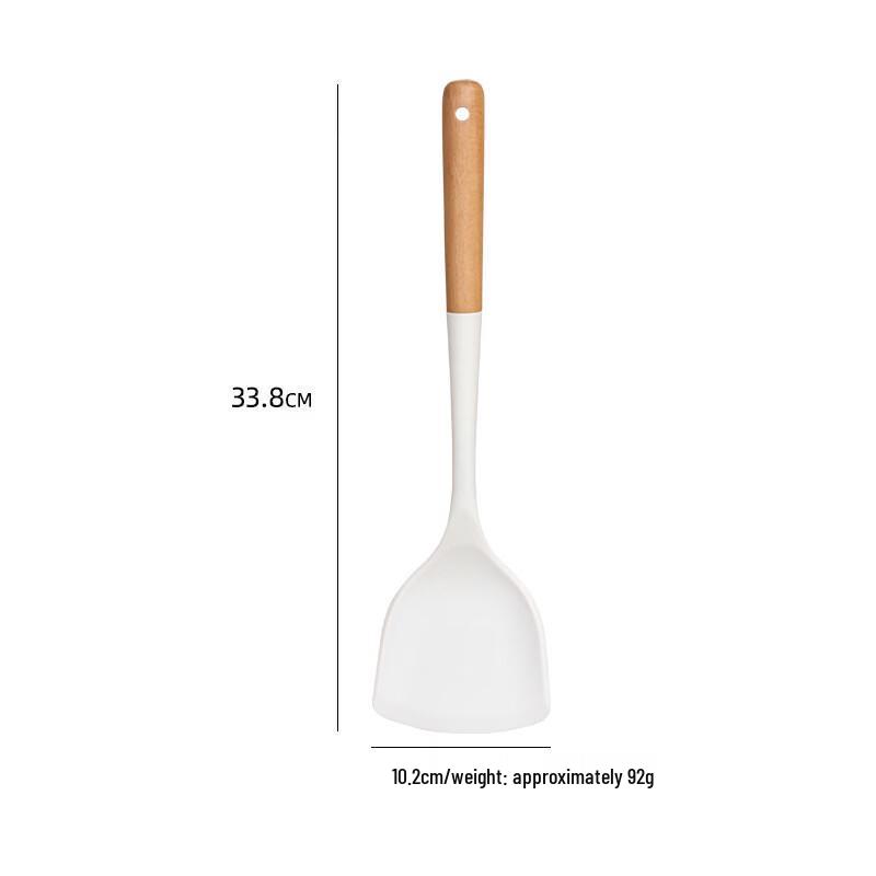 Wutuo Wooden Handle Silicone Spatula & Spoon Set