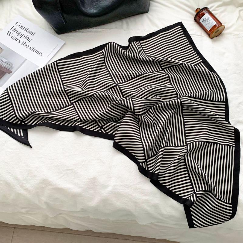 Cashew flower silk scarf new trend bag headscarf headband neck protector scarf scarf small shawl triangle scarf fart curtain