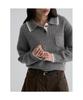 8SECONDS Color Block Collar Pullover Ash