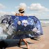 1pc Anime J-jujutsu K-kaisen Microfiber Beach Towel Absorbent Quick Dry Soft Yoga Swimming Resort Mountain Climbing Towel