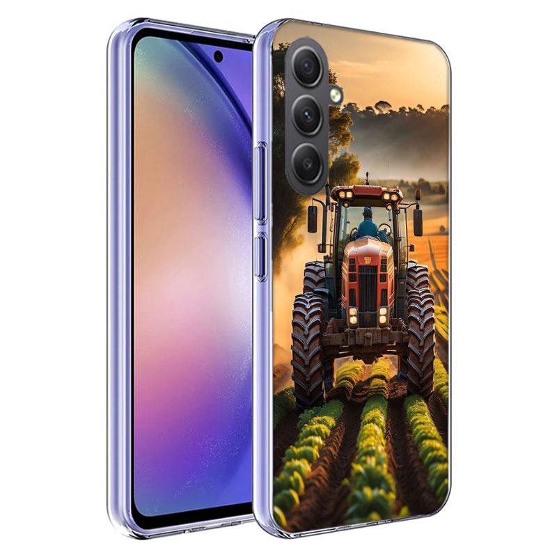 Farm Machinery Harvesters Phone Case for Samsung A16 A26 A36 A56 A17 A37 A57 A07 A06 A02S A03 A04S A05S Galaxy Note 20 10 A50S A