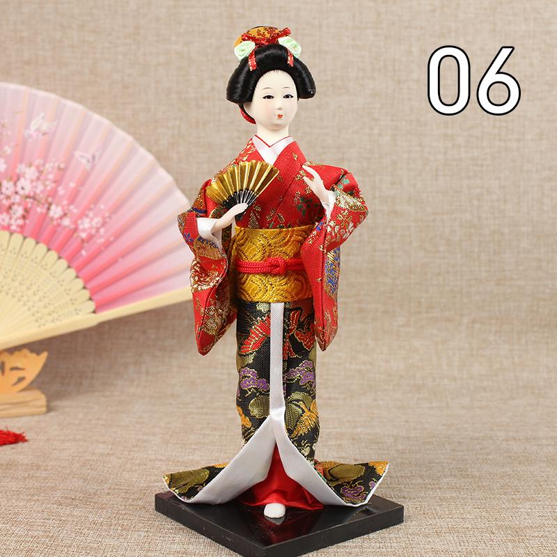 Krásné japonské figurky gejš Panenky s krásným kimonem Domácí dekorace na plochu Miniatury Kolekce ozdob z gejš Dárek