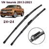 24"+24" Frameless Wipers for VW Amarok, Transporter T5, Crafter, Caddy, Touareg