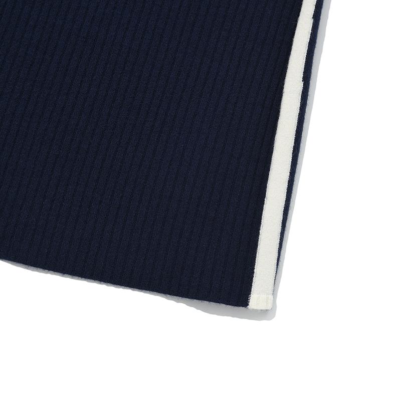 Kirsh Line Point Knit Long Skirt [Navy]