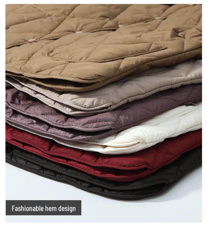 Chun Ya Fang Women's Lightweight Cotton Jacket - Stylish, Loose, Quilted Design, Solid Color, Short Outerwear.