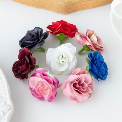 Sztuczne Kwiaty Jedwabne Róże Pąk Herbaciany Ogród Zewnętrzny Ślub Dekoracja Stołu w Pokoju Domowym Festiwalowa Impreza Prezent DIY Pudełka na Cukierki Scrapbook