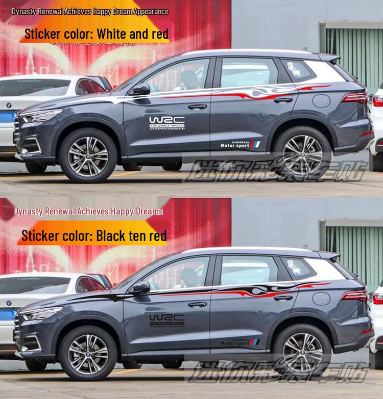 Customized BYD Song Pro and Tang 2nd Gen DM Pinstripes & Waistline Stickers for Personalization