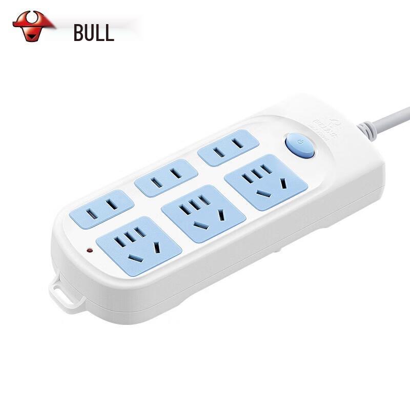 Gongniu GN-609 6-Outlet Power Strip with 3m Cord CN plug (adapter included)