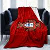 Decke mit Wappen der Portugiesischen Fußballföderation Geeignet für Sofas, Betten, Büros und Camping - Perfektes Geschenk für Halloween Weihnachten