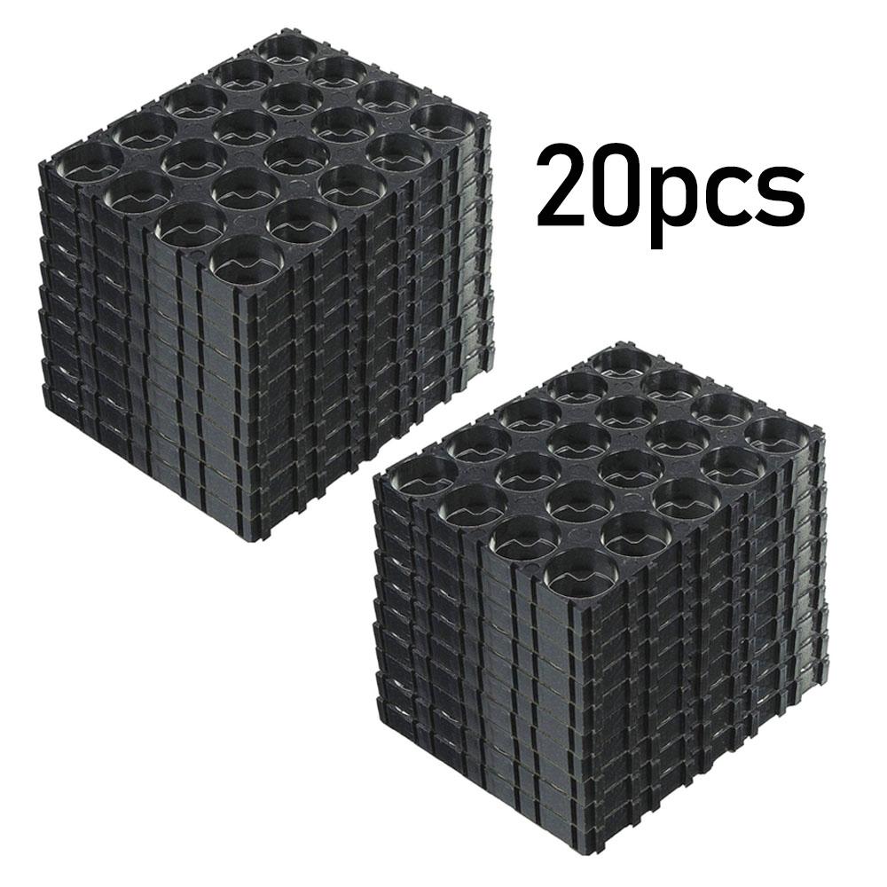 10/20/30/40/50 Pcs 18650 Lithium Battery Bracket Electric Vehicle Fixed Combination Spliceable Battery Cell Connection Bracket
