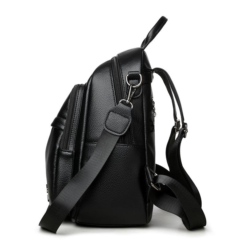 Women's PU Backpack Large Capacity Travel Multi-function Shoulder Bag