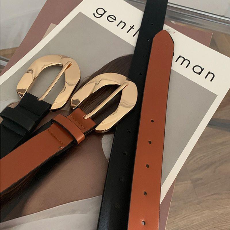 

Womens Versatile Fashion Waist Belt In Black And Brown Complementing Any Outfit коричневый